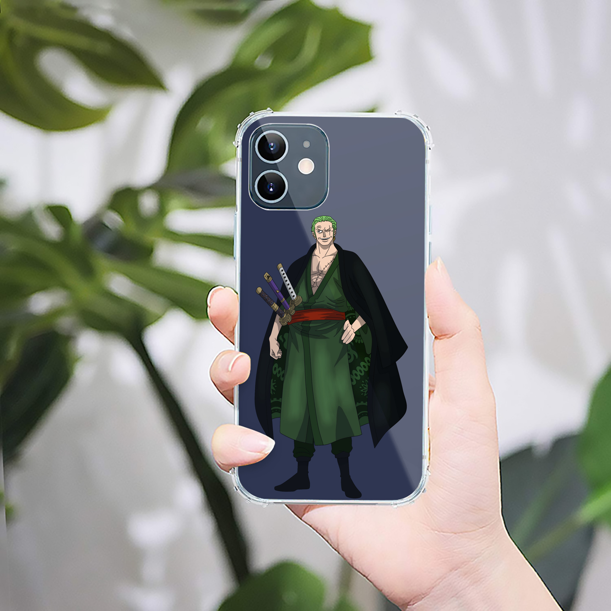（画像用） ワンピース ロロノア・ゾロ ONE PIECE Roronoa Zoro 【iPhone 12シリーズ対応】透明スマホケース（クリアソフトケース）